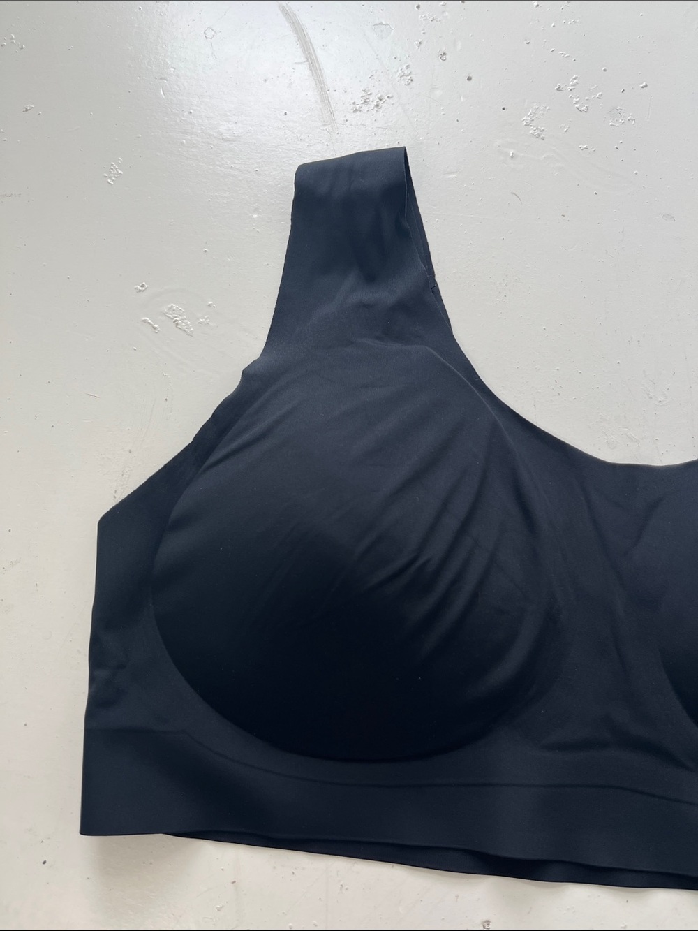 Serra XL Black Wireless Jelly Style Bra with Built in Cups - Picture 2 of 5